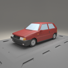 Fiat Uno form 1983 3D Model