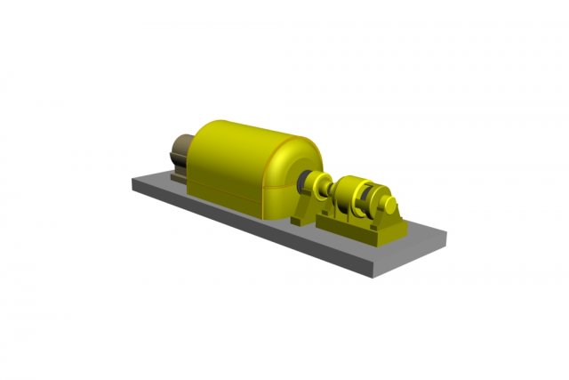 Turbogenerator T-2-6-2 3D Model