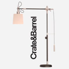 Crate&Barrel Sylvester Floor Lamp 3D 3D Model