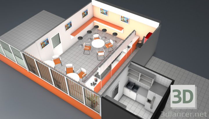 3D-Model 
Cafe