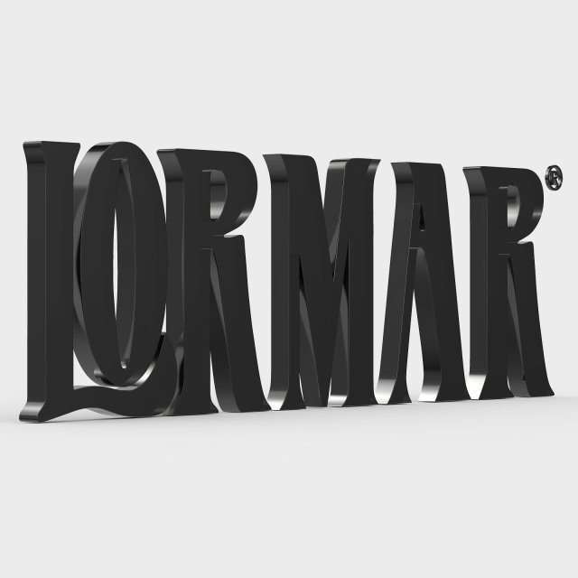 Lormar logo 3D Model