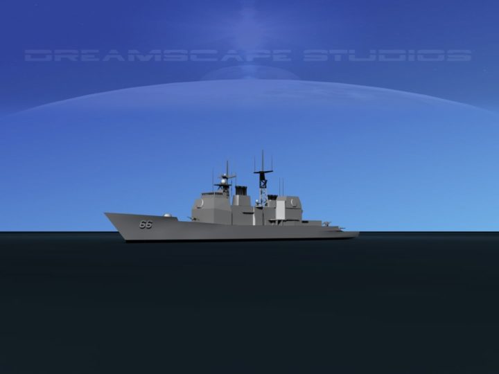 3D USS Hue City CG-66 LP 3D Model