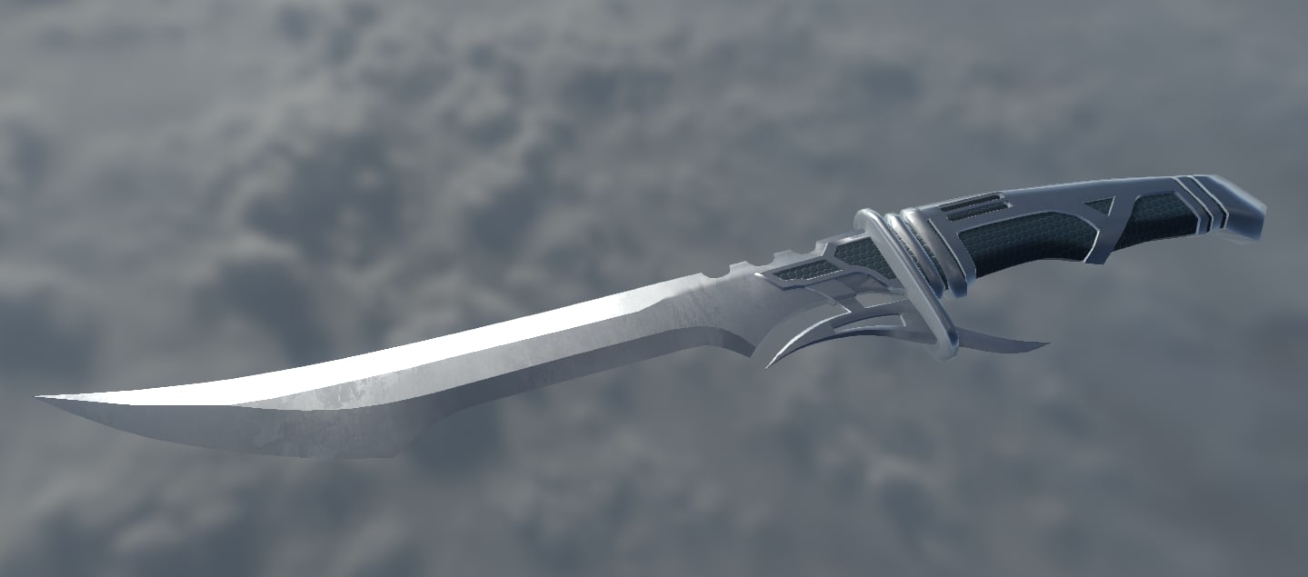 3D Game-ready knife 3D Model