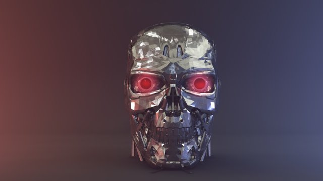 Terminator T-800 High Poligonal 3D Model