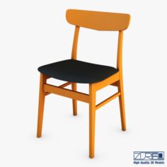 Danish modern dining chairs 3D Model
