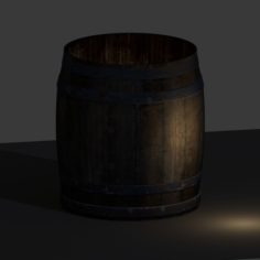 Wine Oak Barrel						 Free 3D Model