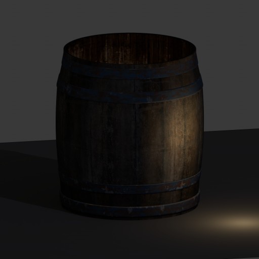 Wine Oak Barrel						 Free 3D Model
