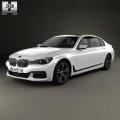BMW 7 Series G12 L M Sport Package 2015 3D Model