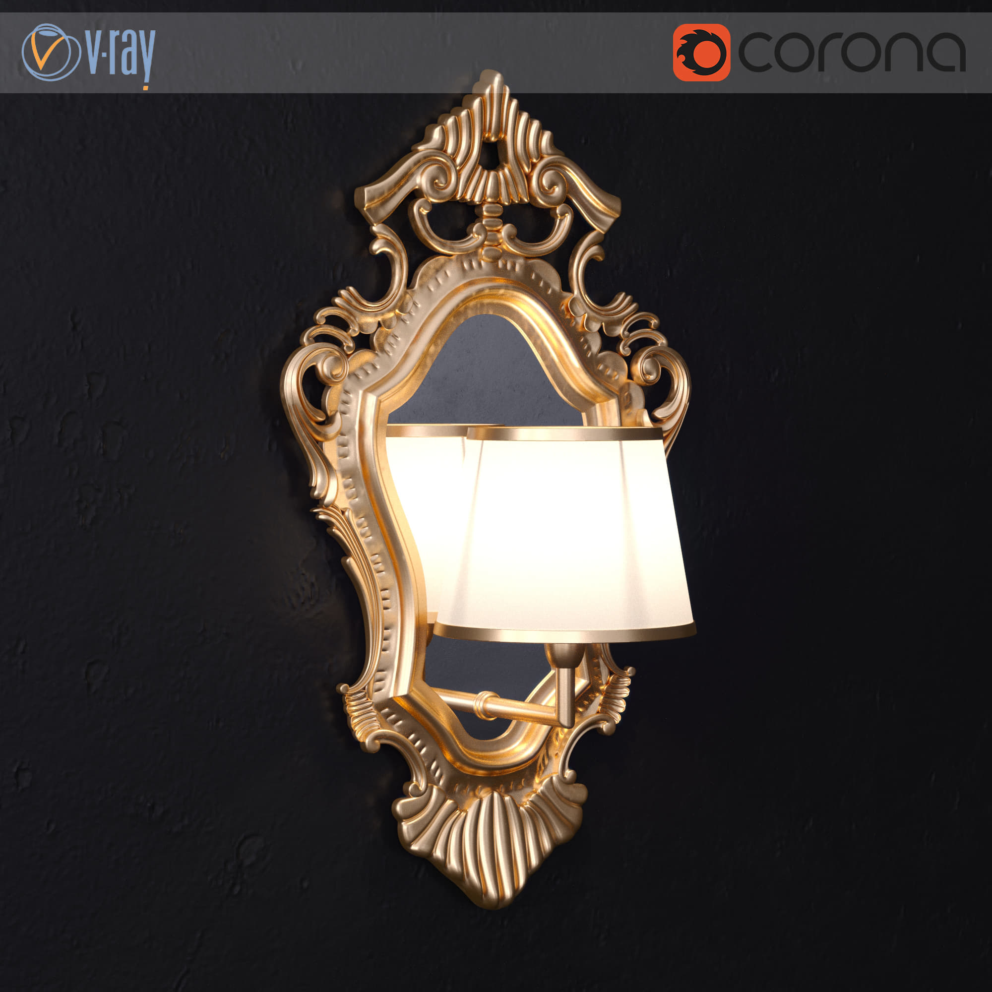 Silik wall lamp 3D Model