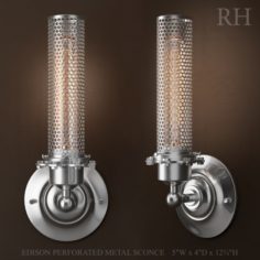 EDISON PERFORATED METAL SCONCE 3D Model