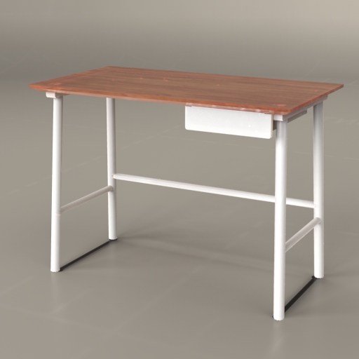 Generic Wooden Desk 3D Model