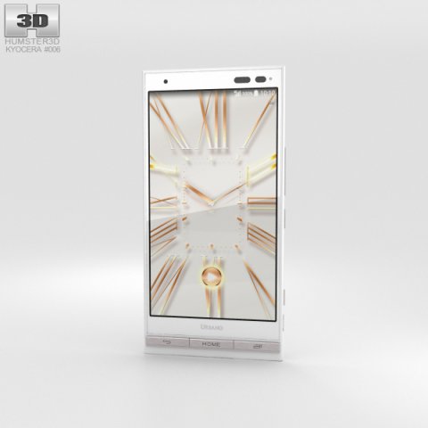 Kyocera Urbano V01 White 3D Model