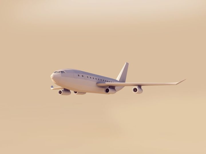 3D model Cartoon Low Poly Airbus 3D Model