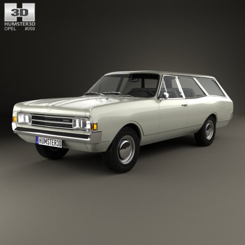 Opel Rekord C Caravan 1967 3D Model