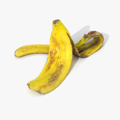 Banana Peel Realistic 3D 3D Model