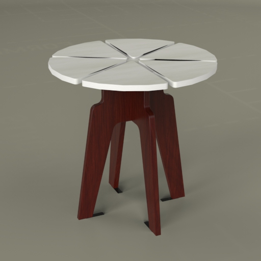 Polar Side Table 3D Model
