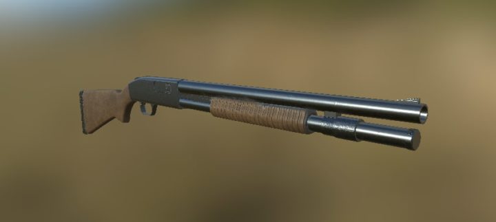 Shootgun (Game Ready) 3D Free 3D Model