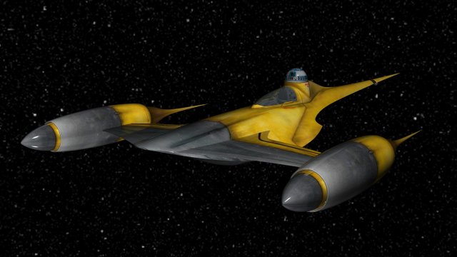 Naboo NB-1 starfighter 3D Model