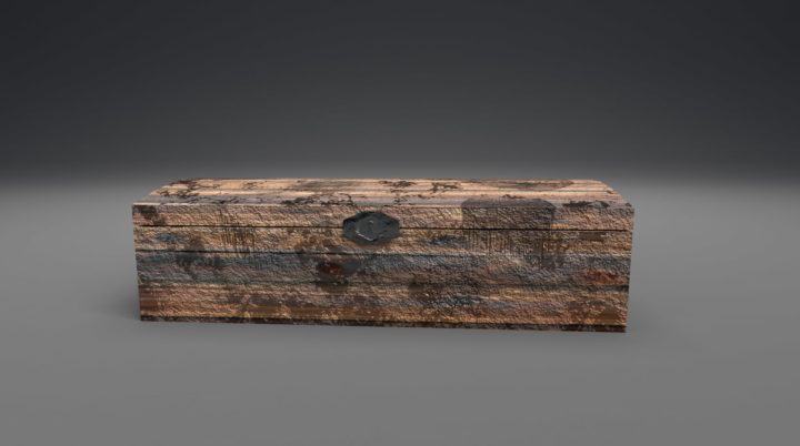 low poly medieval chest 3D model 3D Model