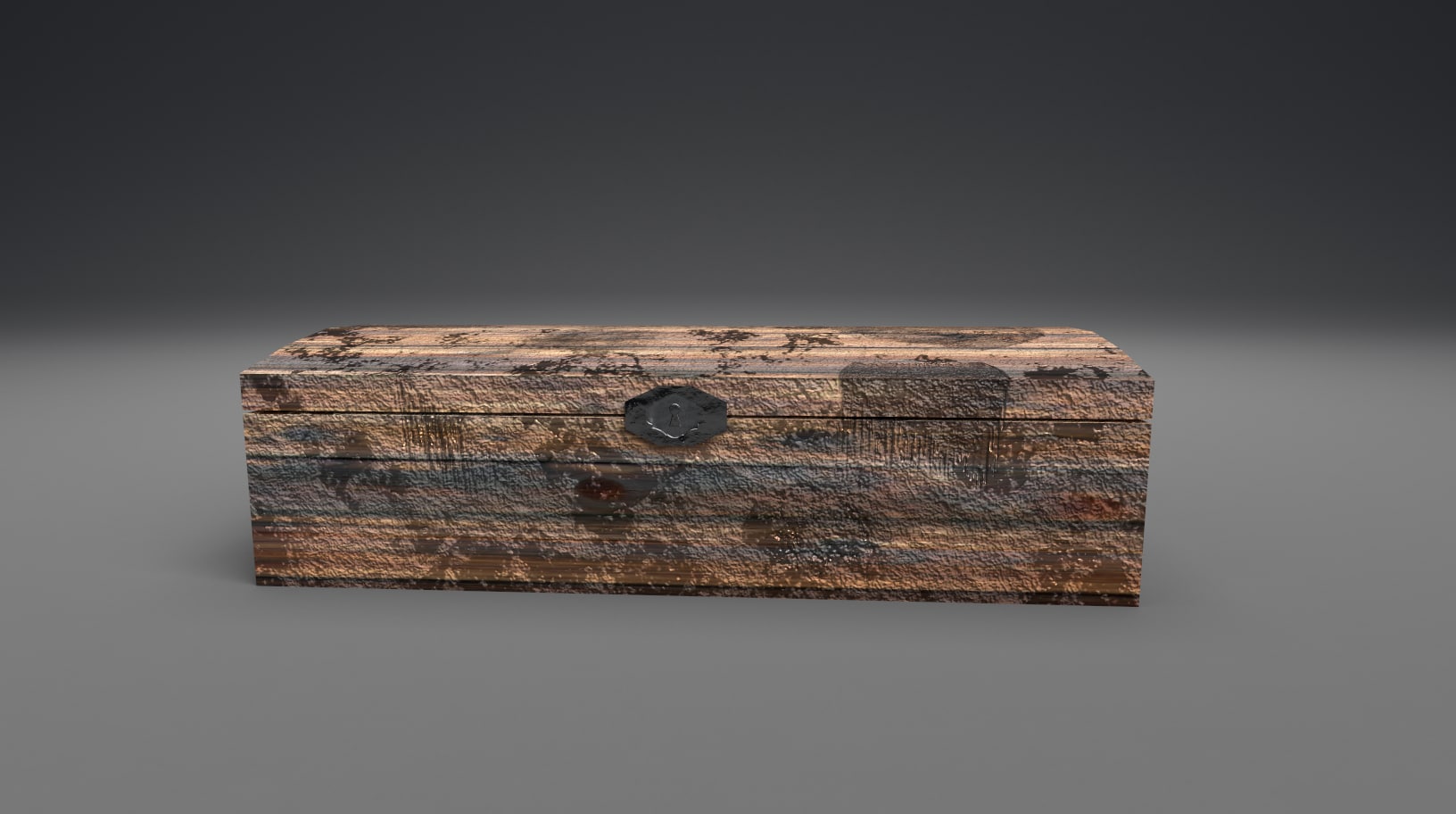 low poly medieval chest 3D model 3D Model