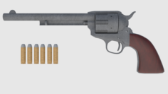 Colt 45 Revolver – Game Ready 3D Model