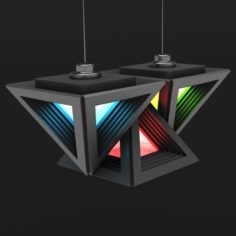 Lamp Triangle VR – AR – low-poly 3D Model