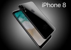 Apple iPhone8 2017 Rounded edges Leak All Colors 3D Model