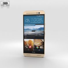 HTC One M9 Amber Gold 3D Model