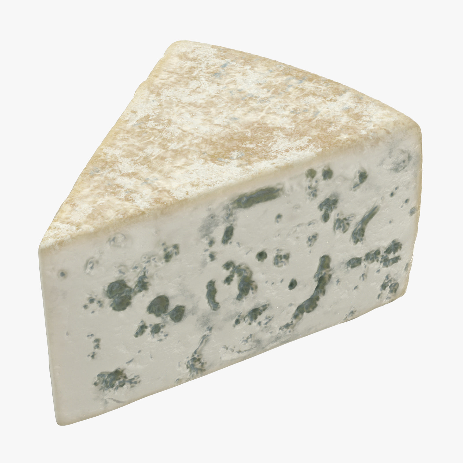 3D Blue Cheese Piece model 3D Model
