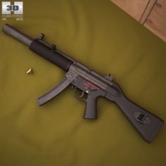 Heckler Koch MP5SD 3D Model