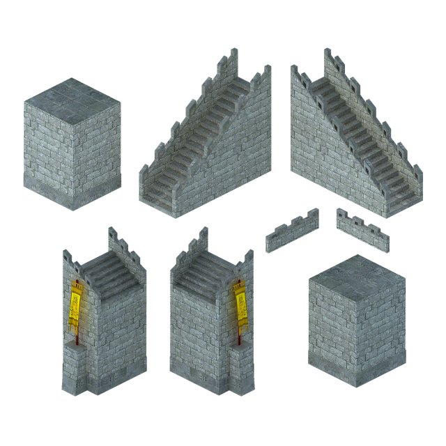 City Gate – Wall – Accessories 3D Model