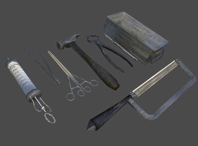 Medical tools 3D Model