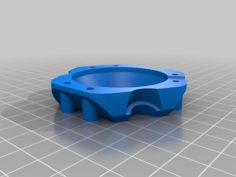 Diamond Hotend Mount Ring 3D Print Model