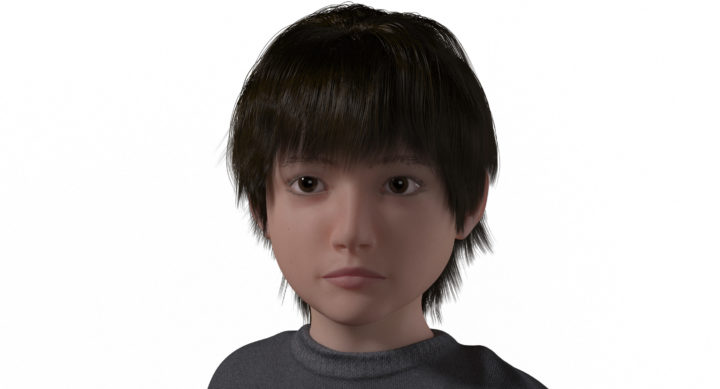 Lucas Realistic Child Boy Character 3D Model
