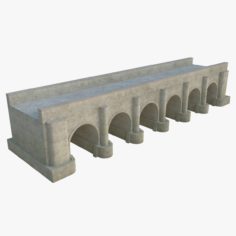 Stone Bridge 5 (Low Poly) 3D Model