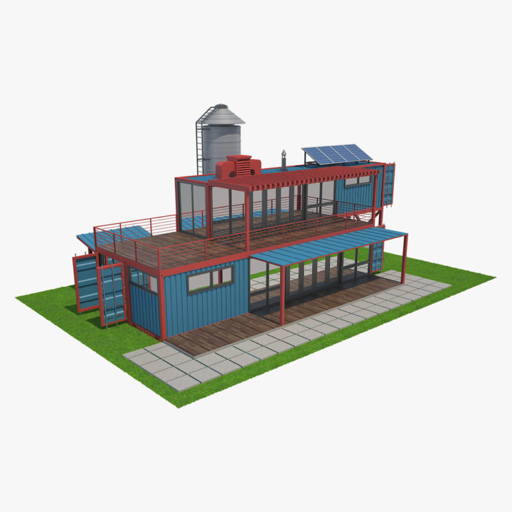 3D model Container House 05 3D Model