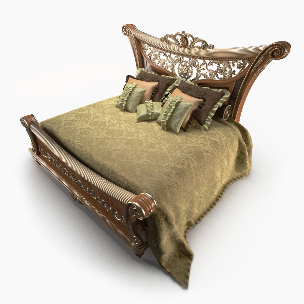 3D Riva Mobili d’Arte Bed 6007 model 3D Model