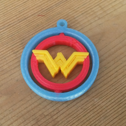 Wonder Woman Ginble KeyChain 3D Print Model