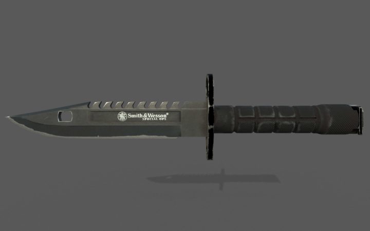 Smith&Wesson M9 bayonet 3D Model