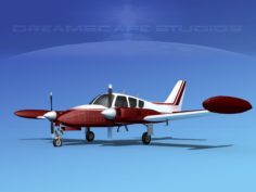3D Cessna 320 Skyknight V04 3D Model