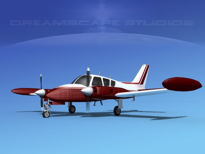 3D Cessna 320 Skyknight V04 3D Model