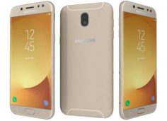 Samsung Galaxy J5 2017 Gold 3D Model