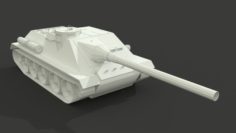 SU-100 Low Poly model 3D Model
