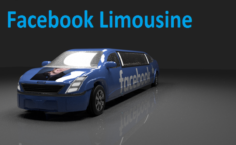 Limousine Facebook 3D Model