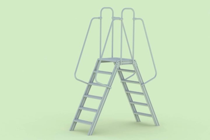 Double Sided Step Ladder 3D Model