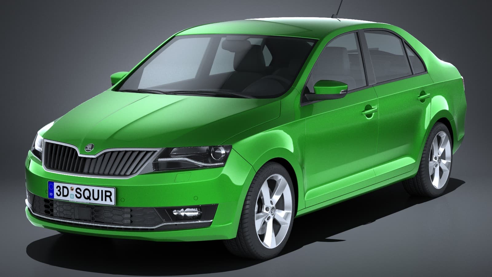 Skoda Rapid Sedan 2018 3D Model