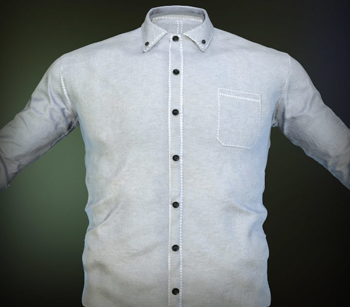 White Shirt 3D Model