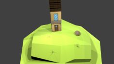 house floating island 3D Model