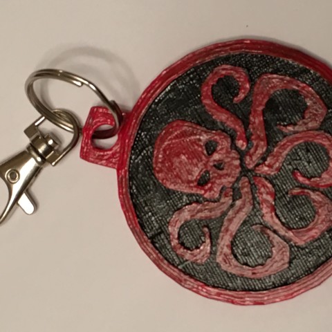 Hydra Keychain 3D Print Model