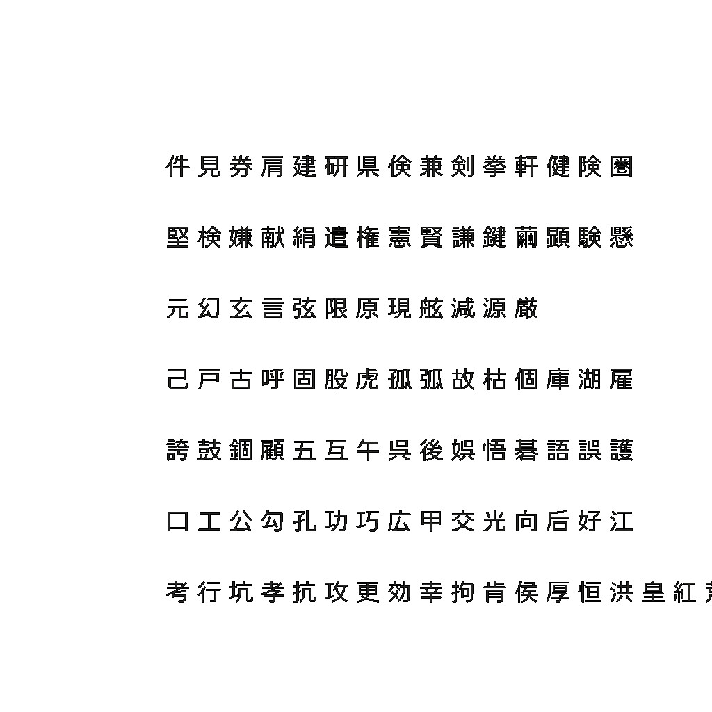 Chinese Meiryo font set6 CG CAD data 3D Model
